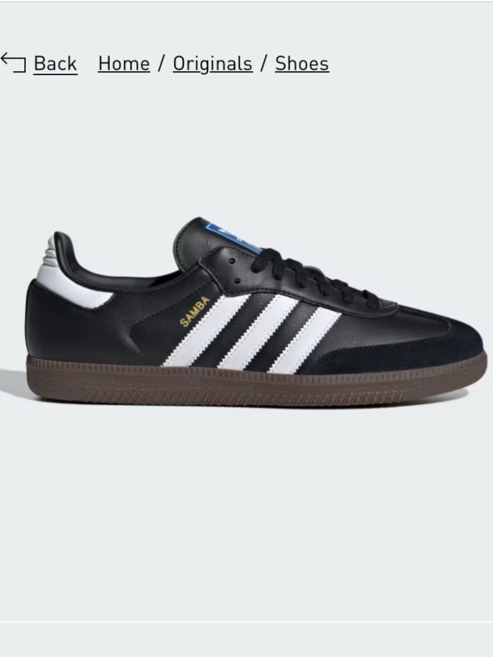 BLACK SAMBA OG SHOES - Picture 2 of 7